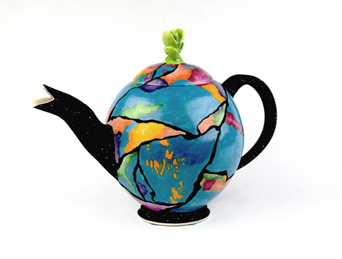 Fractured World Teapot
