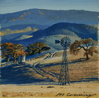 Windmill at the Foot of the Mountains