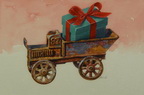 Gift Box in Metal Car