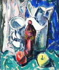 Still Life with Red Vase