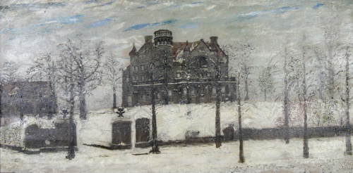 The Case Mansion in Winter