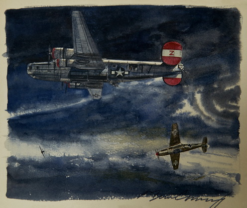 B-24 Liberator WWII Air Flight (Study)