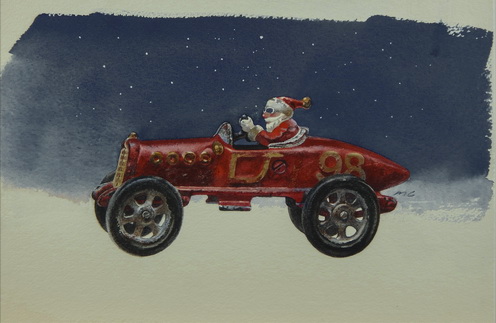 Santa Race Car