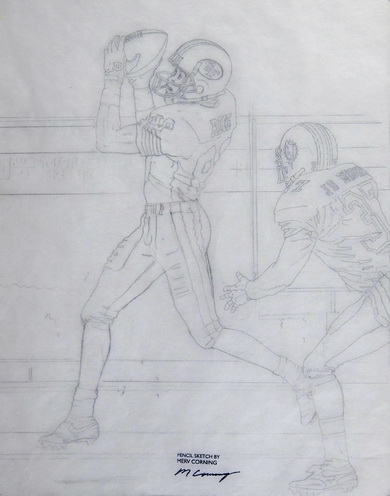 Jerry Rice, San Francisco 49er (Sketch)