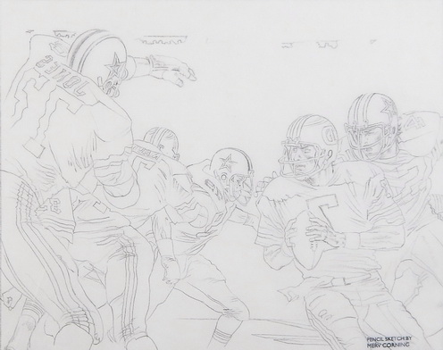 Super Bowl XII Cowboys vs. Broncos (Sketch #10)