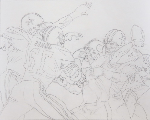 Super Bowl XII Cowboys vs. Broncos (Sketch #12)