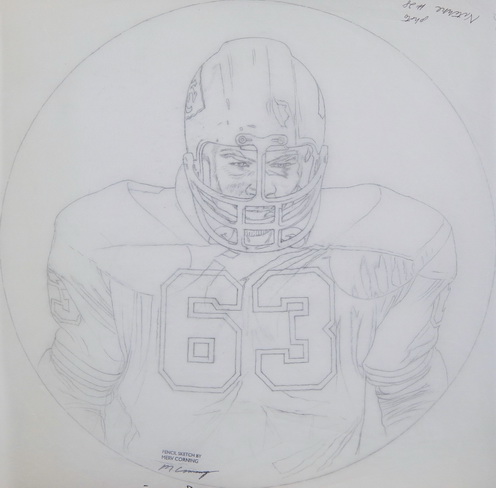 Willie Lanier - Kansas City Chiefs, Linebacker (Sketch #1)