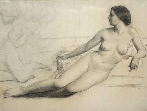 Partially Reclining Nude