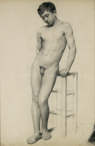 Youthful Nude Male Figure