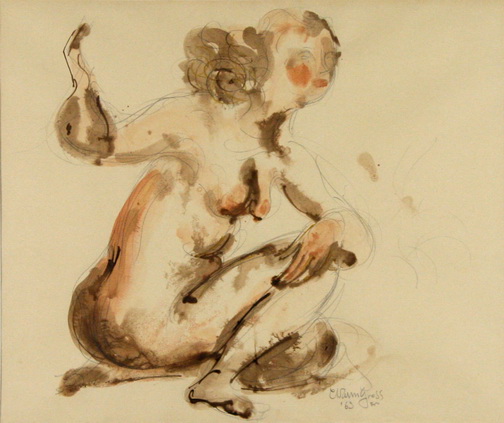 Seated Female Nude