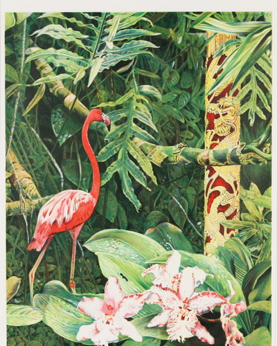 A Flamingo in the Garden of the Empress